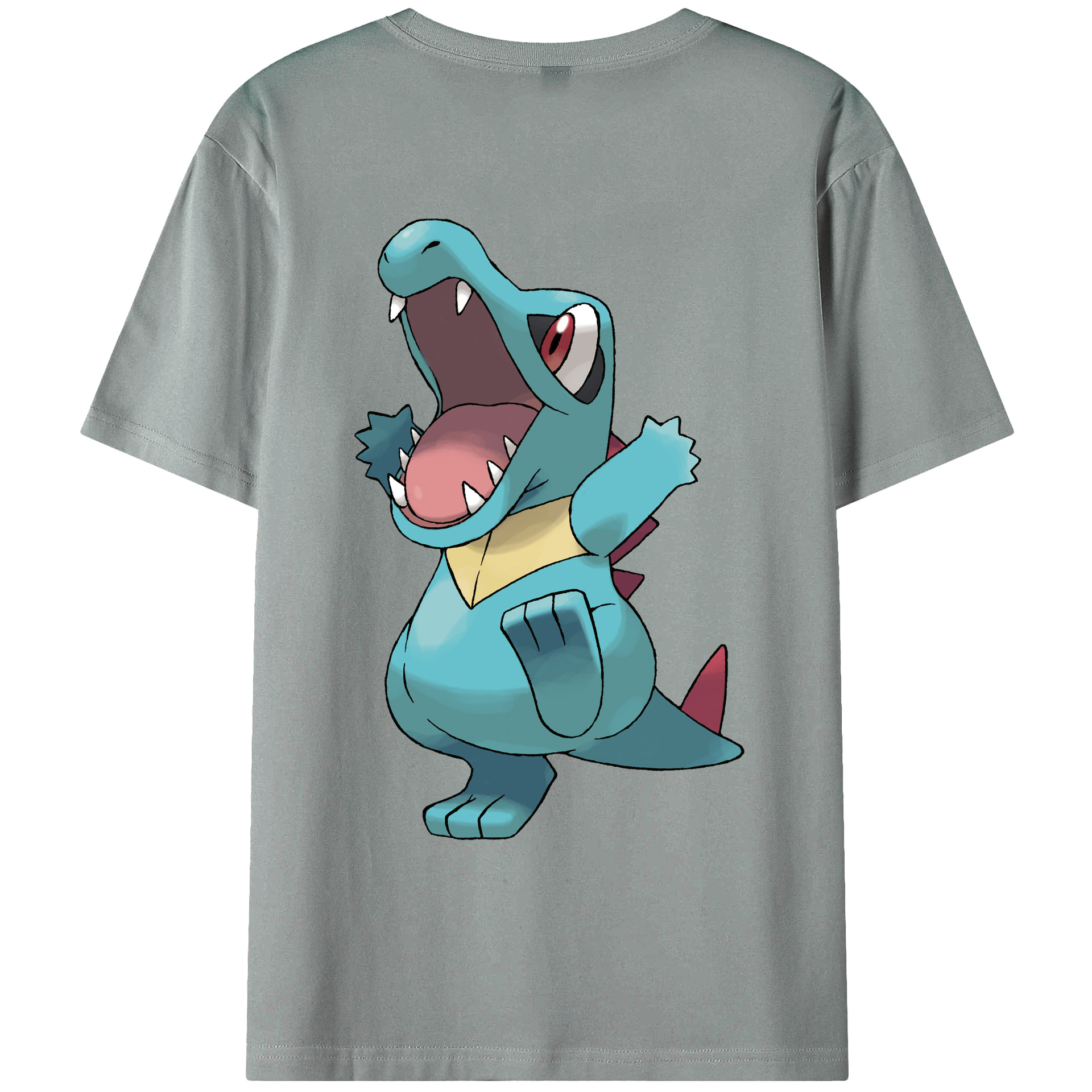 （画像用） ポケットモンスター Pokémon 綿100％ メンズ半袖Tシャツ（バックプリント） 通気性